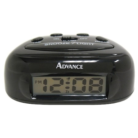 Geneva/Advance Clock Co LCD Battery Operated Alarm Clock 6016AT